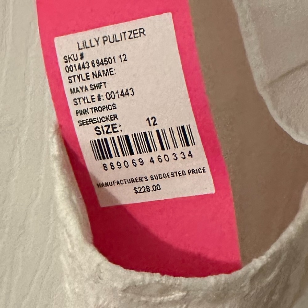 NWT Lily Pultizer Maya Shift Dress - Pink Tropics - Picture 5 of 5